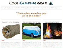 Tablet Screenshot of cool-camping-gear.com